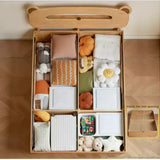 Oak, Beech solid wood Bear night light box bed<