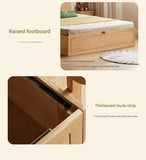 Oak, Beech solid wood Bear night light box bed<