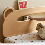Oak, Beech solid wood Bear night light box bed<