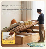 Oak, Beech solid wood Bear night light box bed<