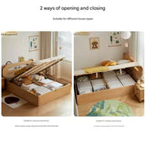 Oak, Beech solid wood Bear night light box bed<