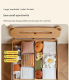 Oak, Beech solid wood Bear night light box bed<