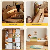 Oak, Beech solid wood Bear night light box bed<