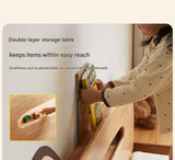 Oak, Beech solid wood Bear night light box bed<