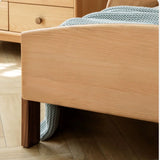 Oak, Beech solid wood Telescopic Toddler Bed from 57 in (145 cm) to 80.7 in (205 cm)<