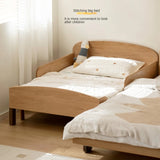 Oak, Beech solid wood Telescopic Toddler Bed from 57 in (145 cm) to 80.7 in (205 cm)<