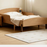Oak, Beech solid wood Telescopic Toddler Bed from 57 in (145 cm) to 80.7 in (205 cm)<