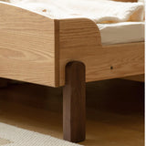Oak, Beech solid wood Telescopic Toddler Bed from 57 in (145 cm) to 80.7 in (205 cm)<