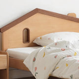 Beech, Poplar, Little House Kids Bed with 15min Delay Turning Off the Lights<