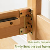 Beech, Poplar, Little House Kids Bed with 15min Delay Turning Off the Lights<