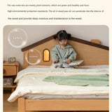 Beech, Poplar, Little House Kids Bed with 15min Delay Turning Off the Lights<