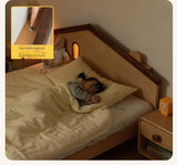 Beech, Poplar, Little House Kids Bed with 15min Delay Turning Off the Lights<