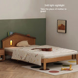 Beech, Poplar, Little House Kids Bed with 15min Delay Turning Off the Lights<