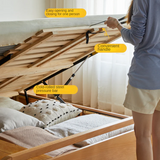 Beech solid wood Multi-functional with storage box bed<