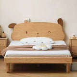 Oak solid wood Cute dog bed<