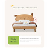 Oak solid wood Cute dog bed<
