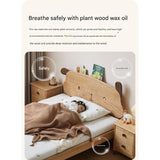 Oak solid wood Cute dog bed<