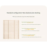 Oak solid wood Cute dog bed<