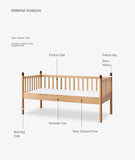 Oak solid wood Toddler Bed<