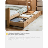 Oak solid wood Multi-functional Bunk Bed.