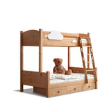 Oak solid wood Multi-functional Bunk Bed.