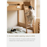 Oak solid wood Multi-functional Bunk Bed.