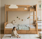 Oak solid wood Multi-functional Bunk Bed.