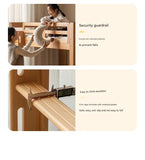 Beech, Birch Solid Wood Bunk Bed.