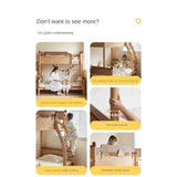 Rubber wood bunk bed.