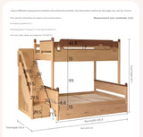 Rubber wood bunk bed.