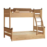 Rubber wood bunk bed.