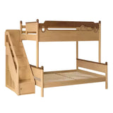 Rubber wood bunk bed.