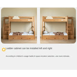 Oak Solid Wood Children's Cloud Bunk Bed