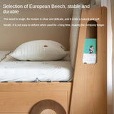 Beech Solid Wood Car Children's Box Bed<