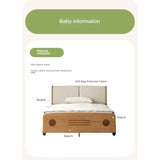 Beech Solid Wood Car Children's Box Bed<
