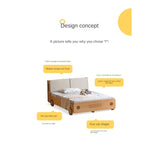 Beech Solid Wood Car Children's Box Bed<