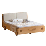 Beech Solid Wood Car Children's Box Bed<