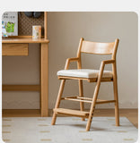 Oak Solid Wood Kids Chair Height-Adjustable.