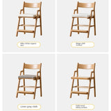 Oak Solid Wood Kids Chair Height-Adjustable.