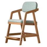 Oak Solid Wood Kids Chair Height-Adjustable.