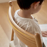 Oak Solid Wood Kids Chair Height-Adjustable.