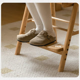 Oak Solid Wood Kids Chair Height-Adjustable.