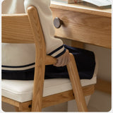Oak Solid Wood Kids Chair Height-Adjustable.