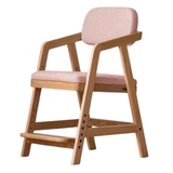 Oak Solid Wood Kids Chair Height-Adjustable.