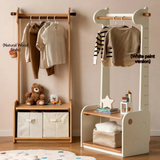 Beech, Solid Rubberwood Children's Clothing Rack