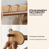 Beech, Solid Rubberwood Children's Clothing Rack