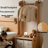 Beech, Solid Rubberwood Children's Clothing Rack