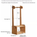 Beech, Solid Rubberwood Children's Clothing Rack