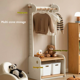 Beech, Solid Rubberwood Children's Clothing Rack