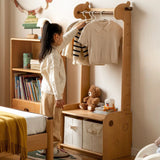 Beech, Solid Rubberwood Children's Clothing Rack